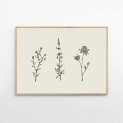 Three Friendly Bushels Print 50cm X 70cm