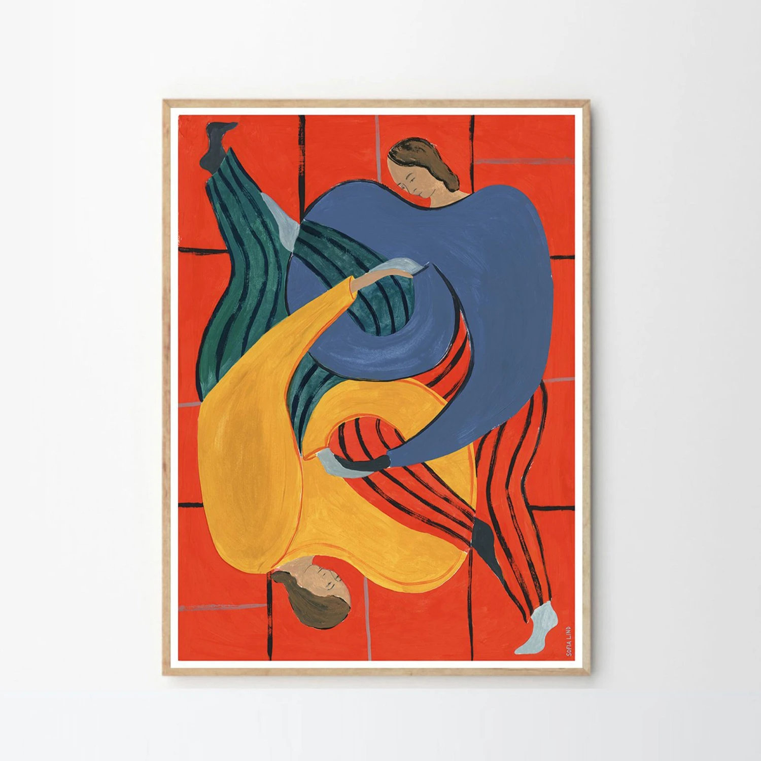 Hold You – Red Print 100Cm X 140Cm