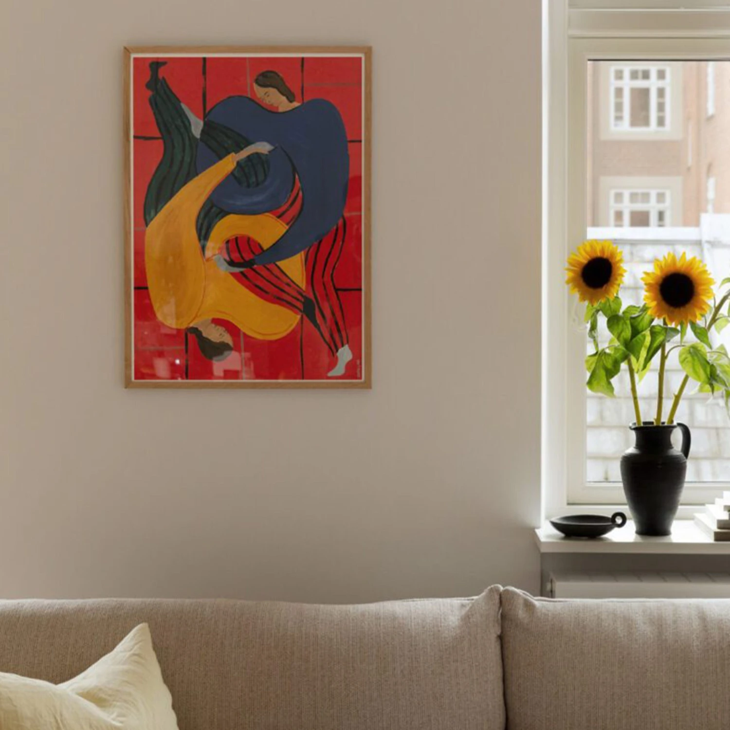 Hold You β Red Print 70Cm X 100Cm - Image 2