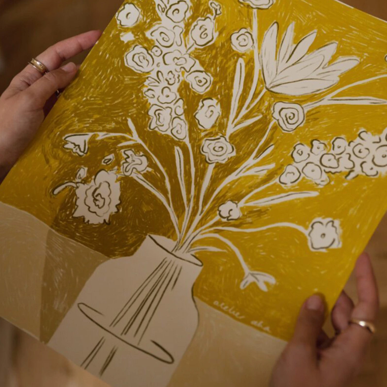 A Yellow Bouquet Print 70Cm X 100Cm - Image 3