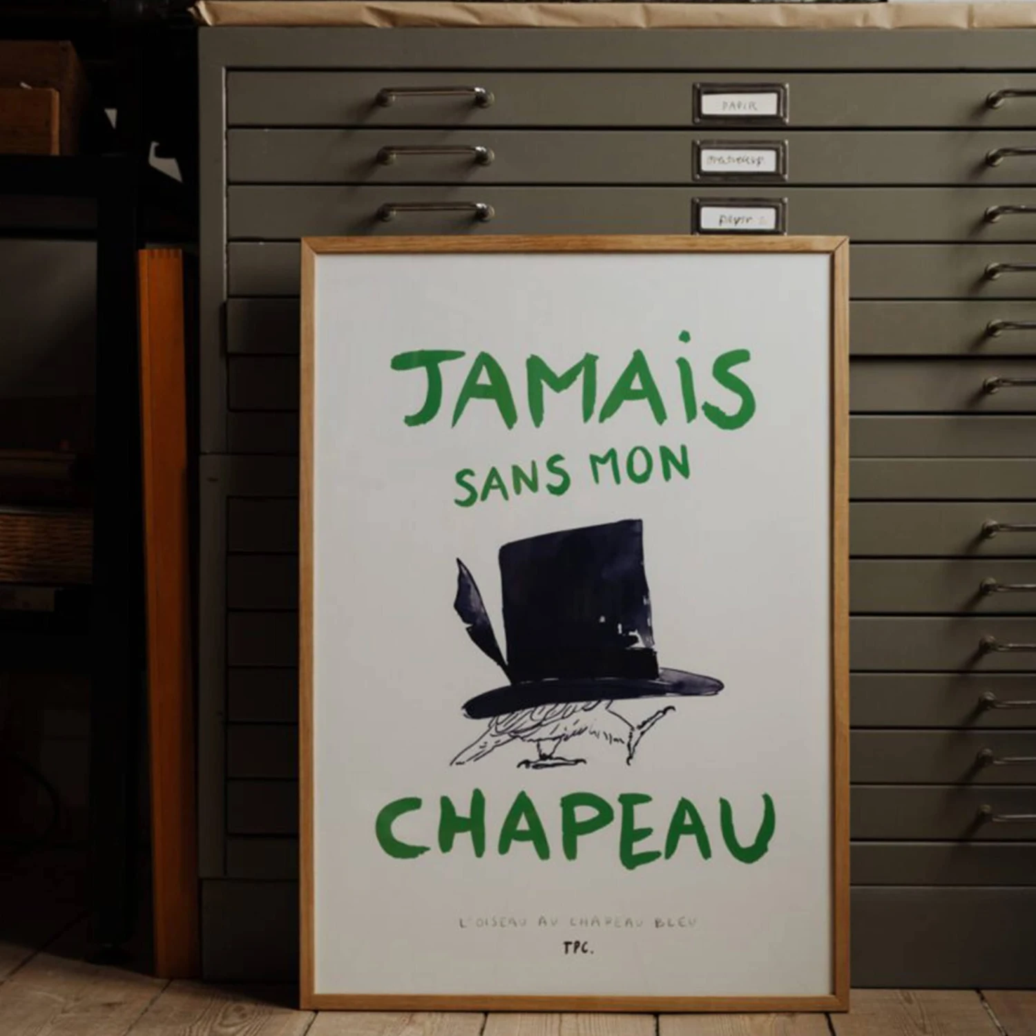 L’Oiseau Au Chapeau Bleu Print 21Cm X 29.7Cm (A4) - Image 2