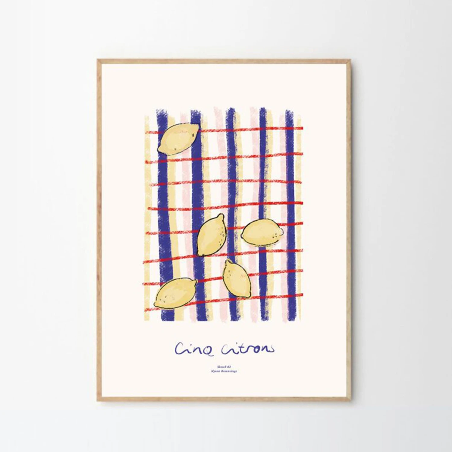 Cinq Citrons Print 21Cm X 29.7Cm (A4)