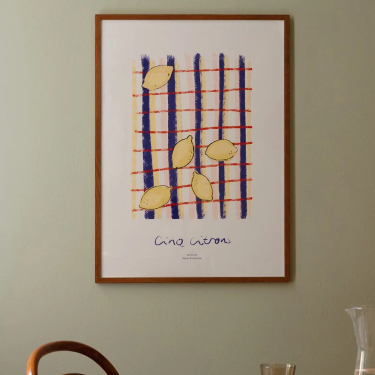 Cinq Citrons Print 21Cm X 29.7Cm (A4) - Image 2