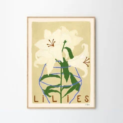 Lilies Print 70Cm X 100Cm