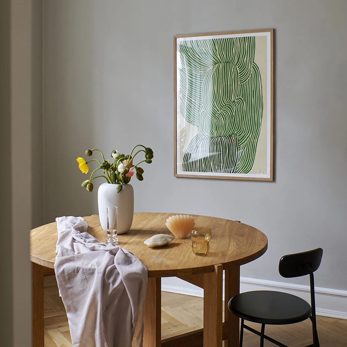 Green Ocean Print 70Cm X 100Cm - Image 2