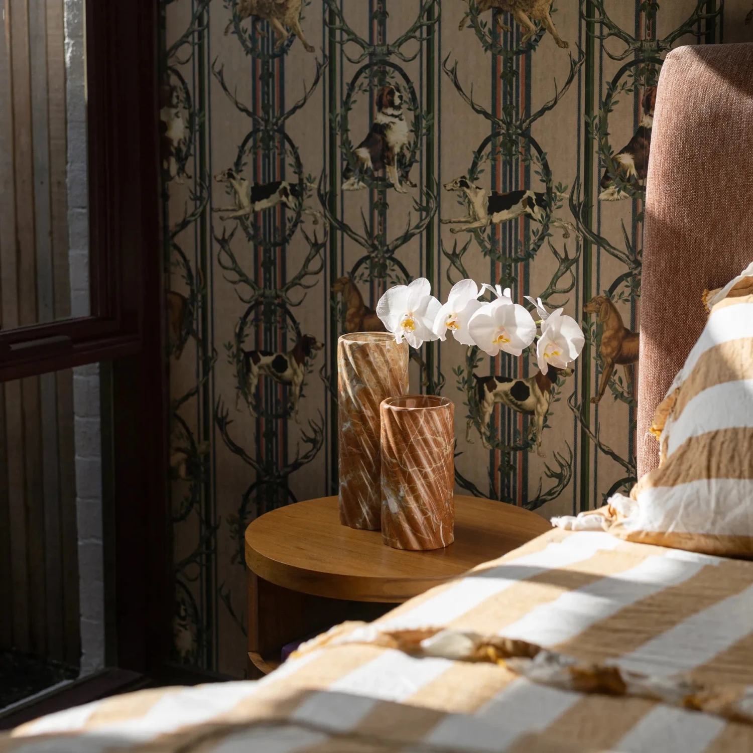 Twist Stone Vase Tall - Rojo Alicante Marble - Image 4