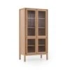 Groove Display Cabinet - Oak