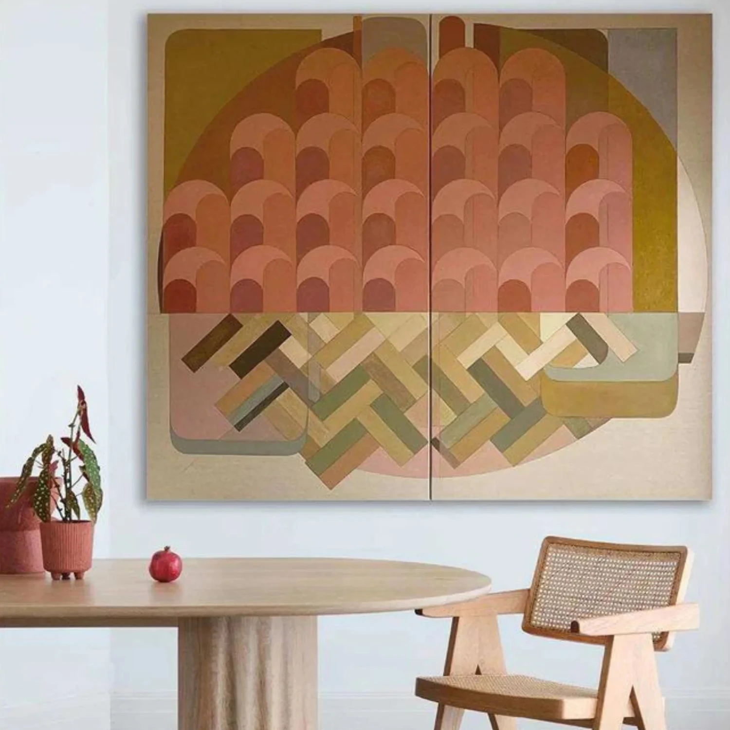 Olympia - Diptych Canvas Print 86cm X 100cm - Image 2