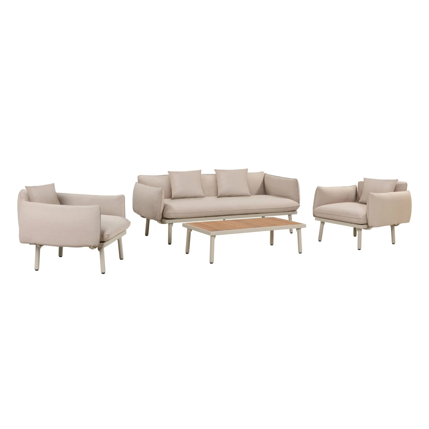 Hattie Outdoor 3 Seater Sofa - Sand - Image 2