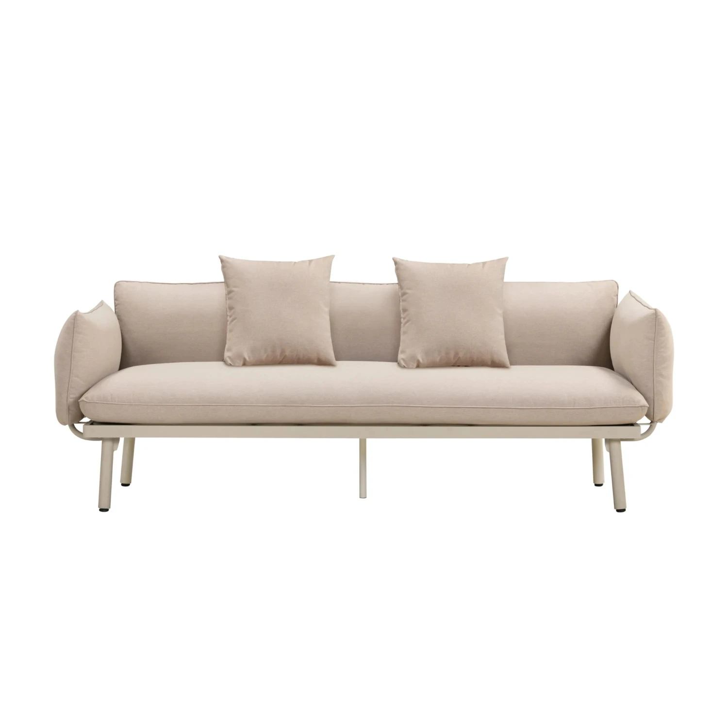 Hattie Outdoor 3 Seater Sofa - Sand - Image 4