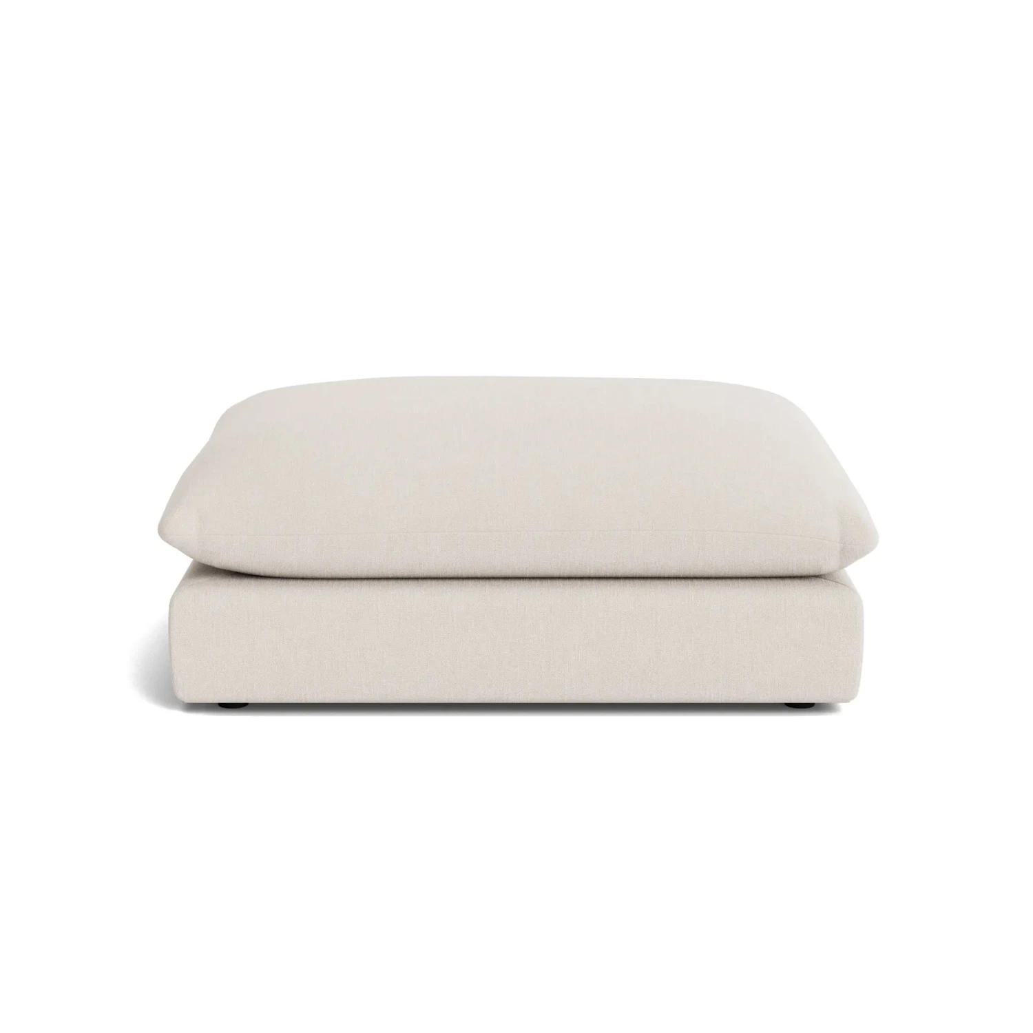 Sidney Slipcover Ottoman - Silex Off White - Image 4