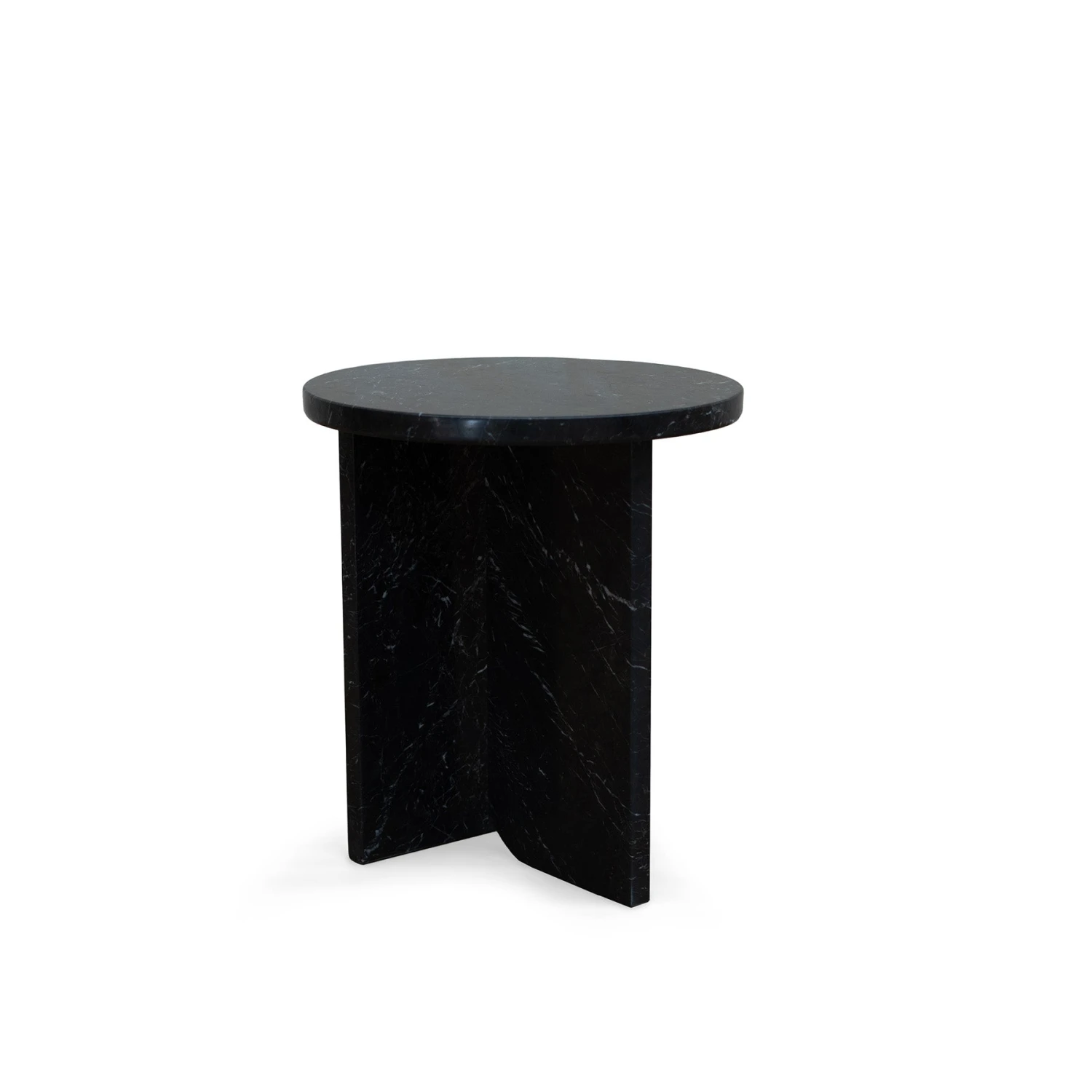 Mimic Side Table - Black Marble - Image 2
