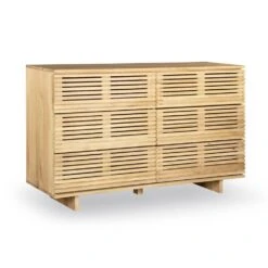 Linear 6 Drawer Chest - Oak