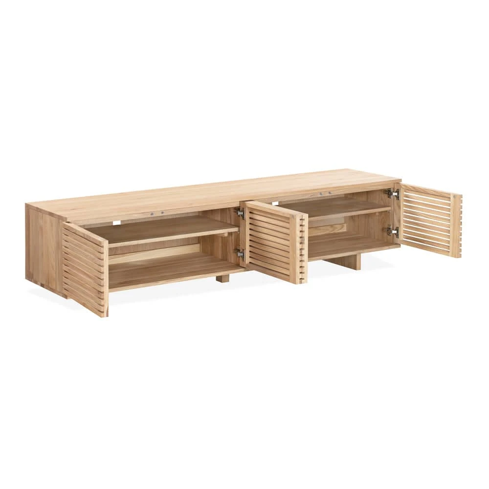Linear Entertainment Unit 180cm - Oak - Image 4