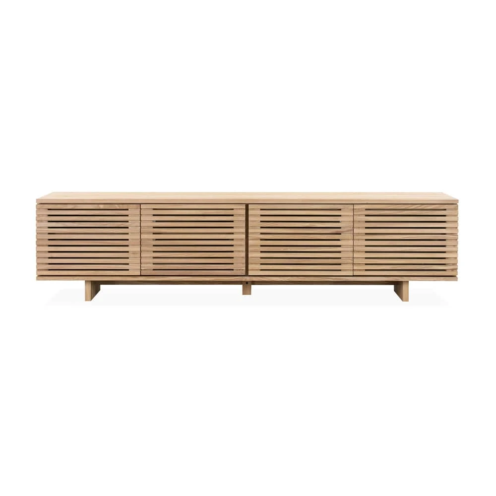 Linear Entertainment Unit 180cm - Oak - Image 3