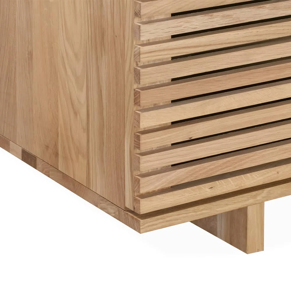 Linear Entertainment Unit 180cm - Oak - Image 5