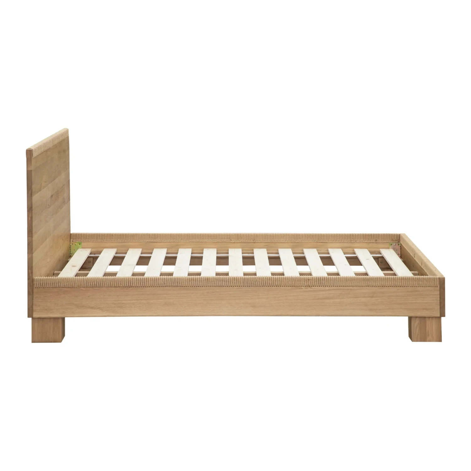 Weave King Bed - Oak - Image 4