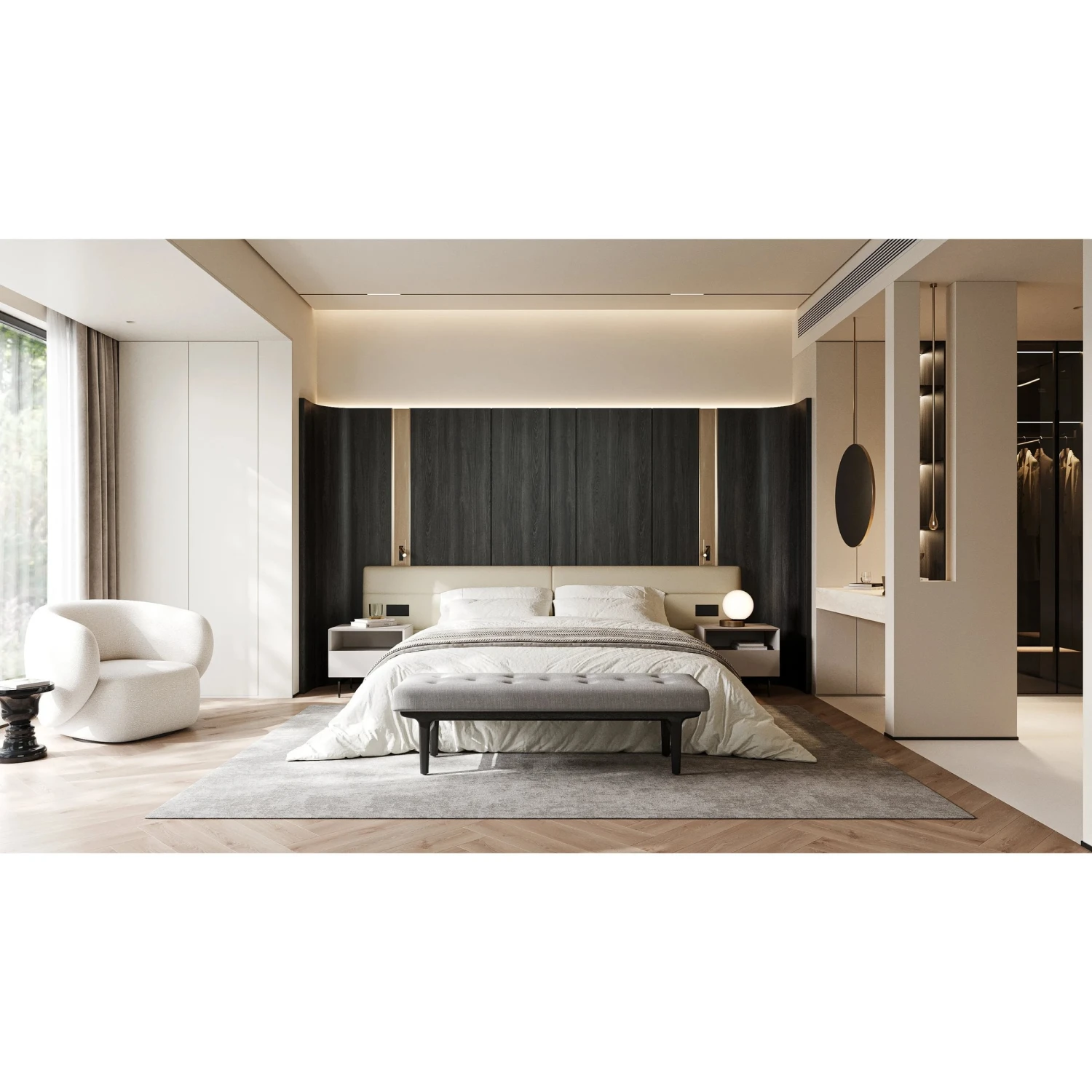 Swell Swivel Armchair - Maya Cream Boucle - Image 5