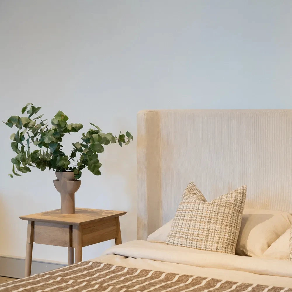 Snug King Bed Head - Corduroy Off White - Image 2