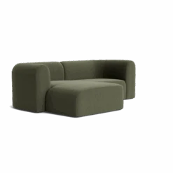 Berg 3 Seater LHF Chaise Sofa - Eden Leaf