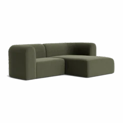 Berg 3 Seater RHF Chaise Sofa - Eden Leaf