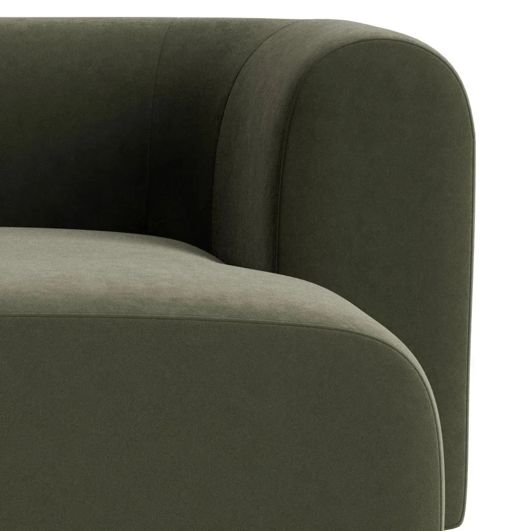 Berg 3 Seater RHF Chaise Sofa - Eden Leaf - Image 3