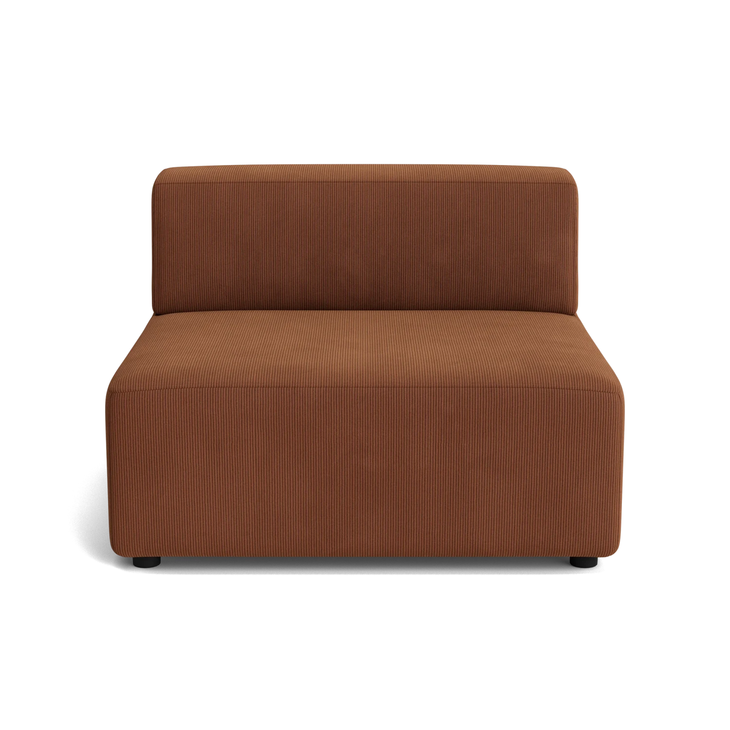 Stretch Armless Middle Module - Corduroy Cocoa - Image 2
