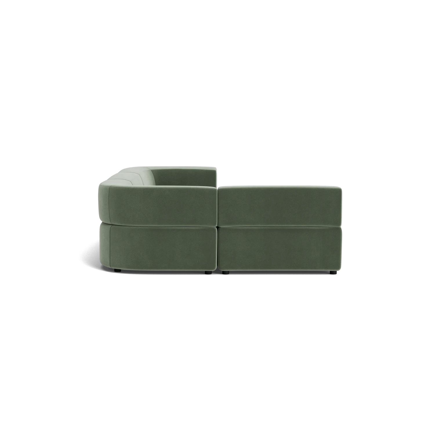 Stretch 4 Seater Open Chaise Sofa - Opal Ocean - Image 3