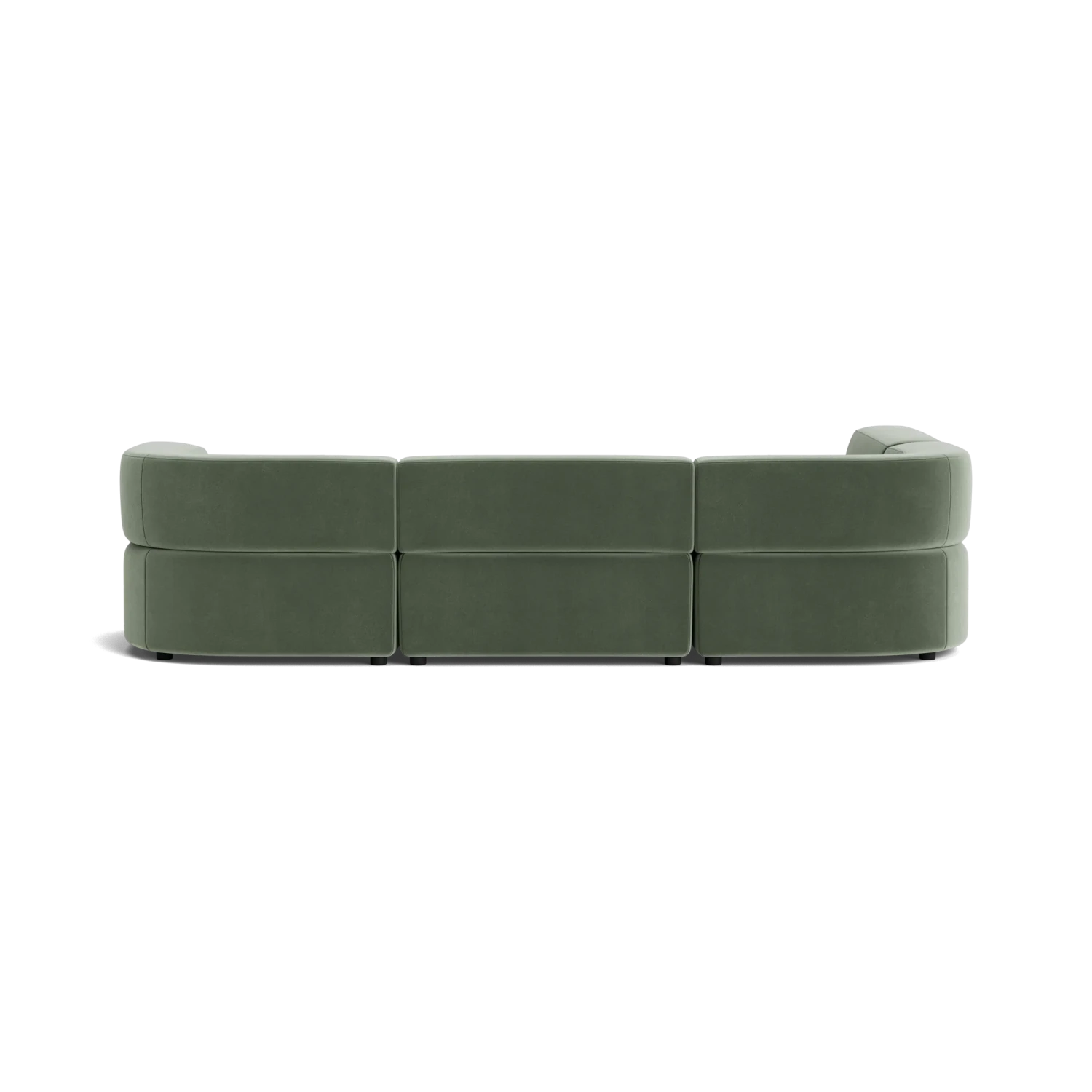 Stretch 4 Seater Open Chaise Sofa - Opal Ocean - Image 4