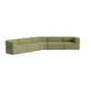 Stretch Large Closed Angle Sofa - Fossil Eucalyptus