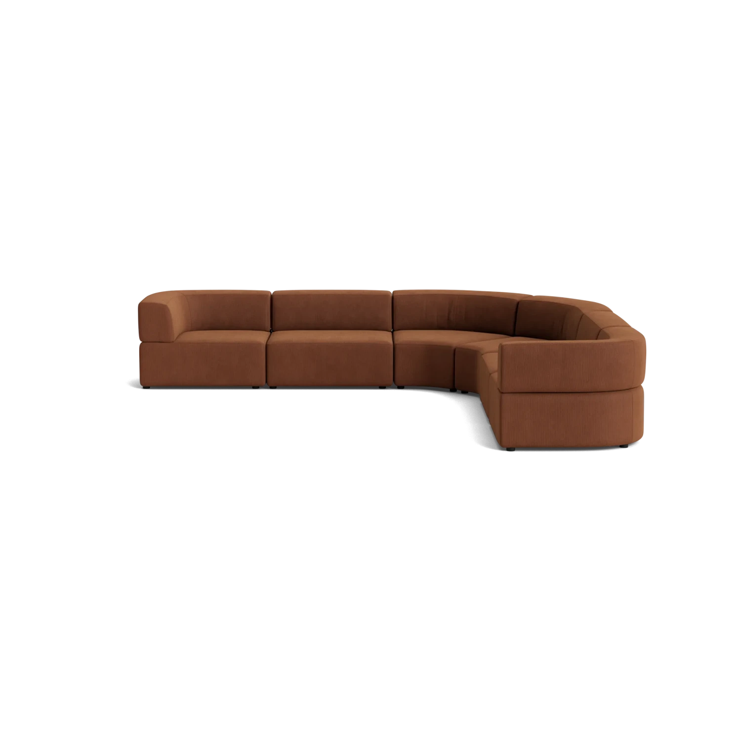 Stretch Large Angled Corner Sofa - Corduroy Cocoa - Image 3