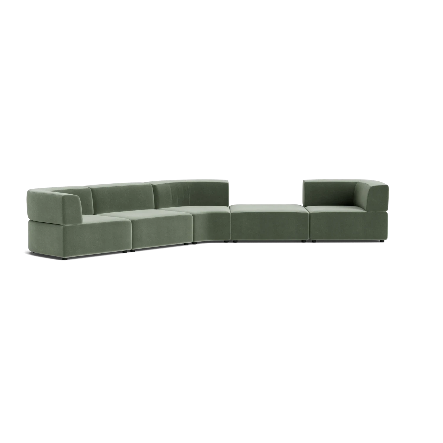 Stretch Large Angled Gap Sofa - Opal Ocean