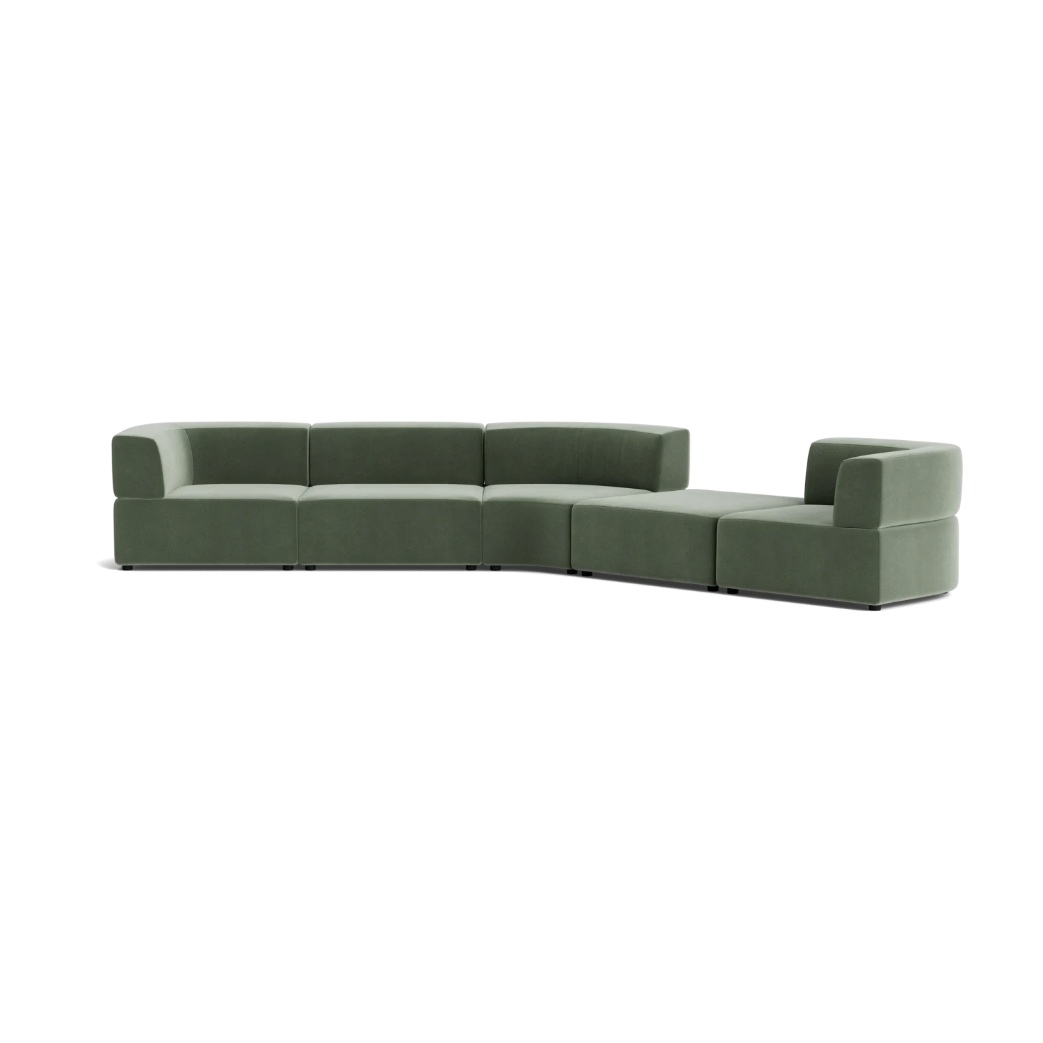 Stretch Large Angled Gap Sofa - Opal Ocean - Image 2