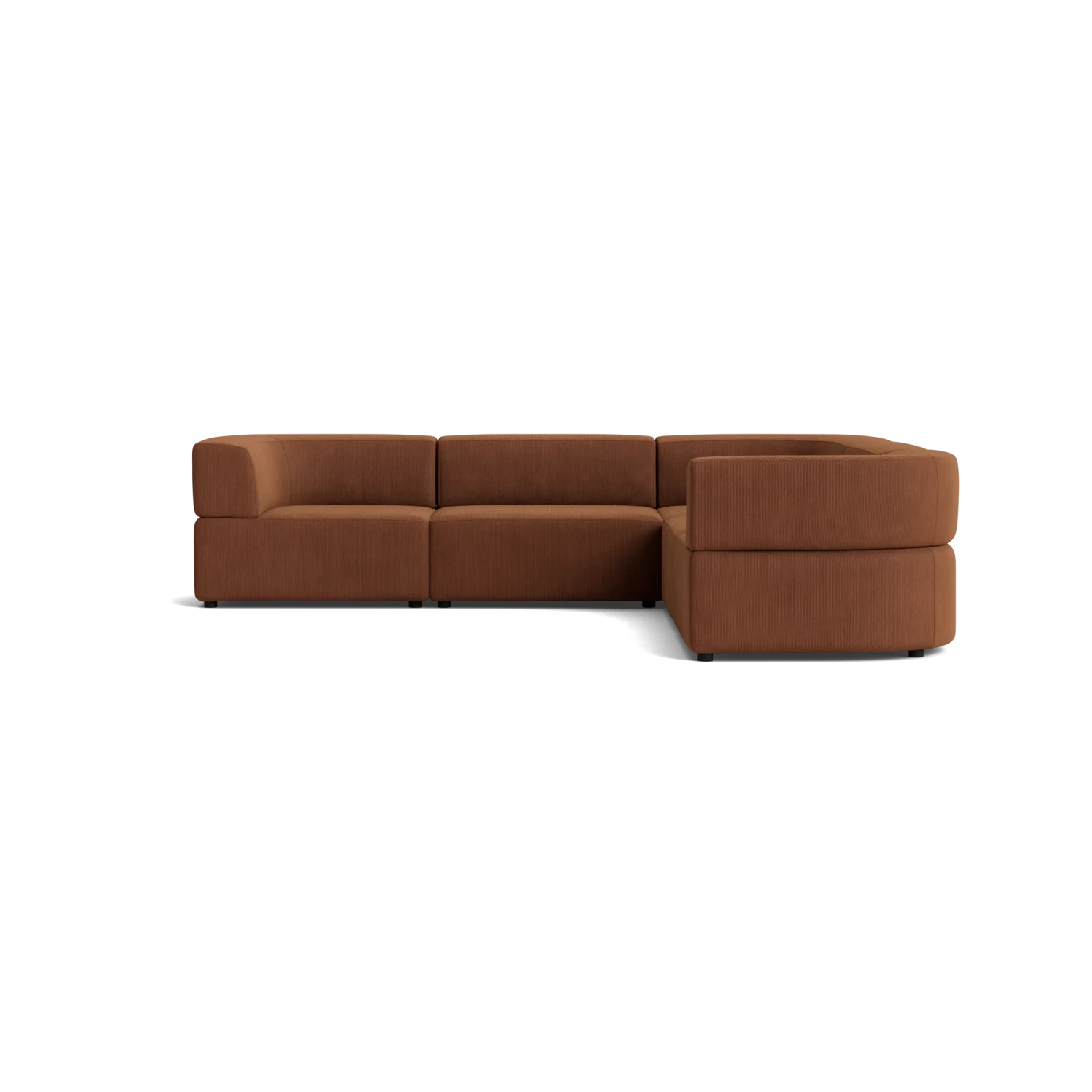 Stretch Corner Sofa - Corduroy Cocoa - Image 3