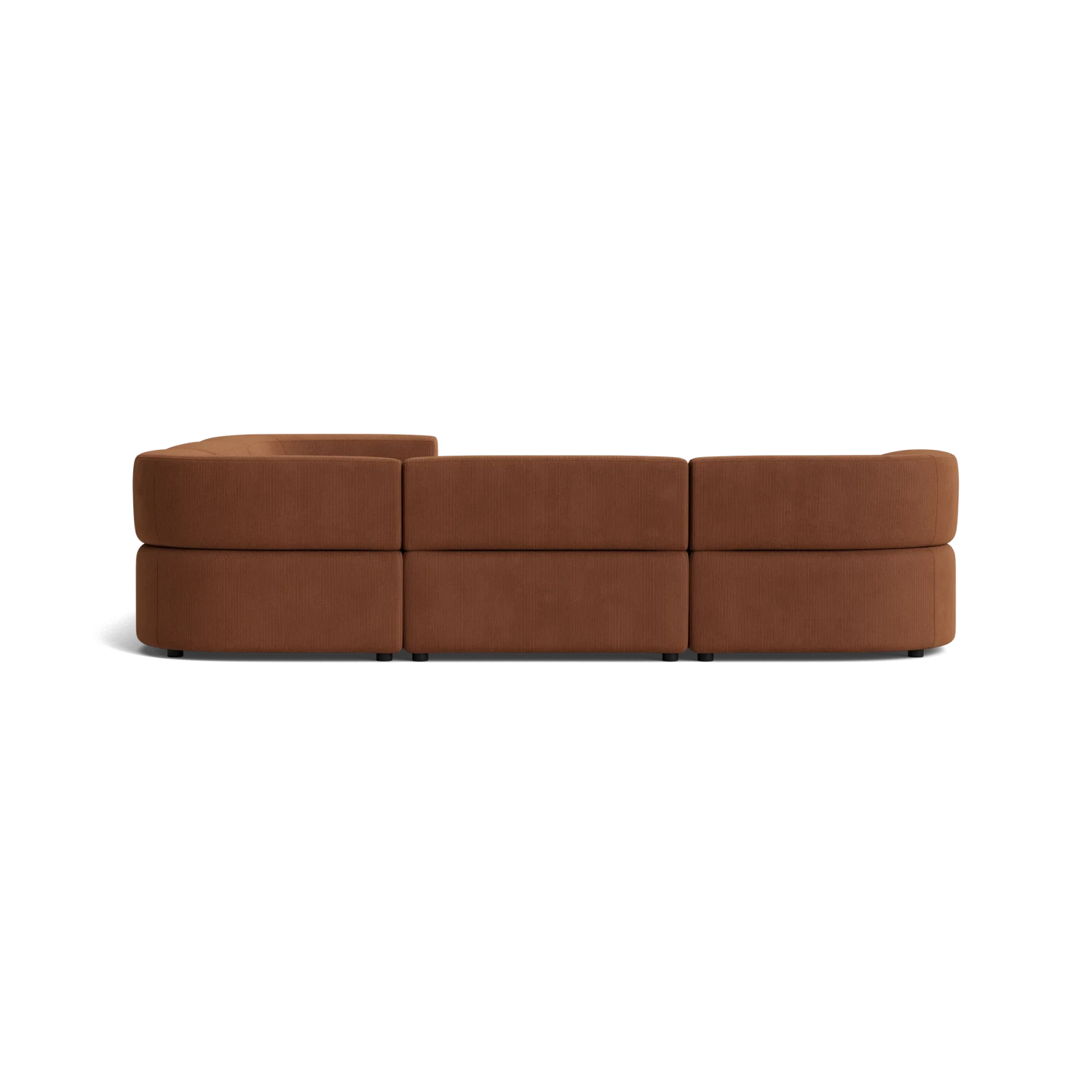 Stretch Corner Sofa - Corduroy Cocoa - Image 4
