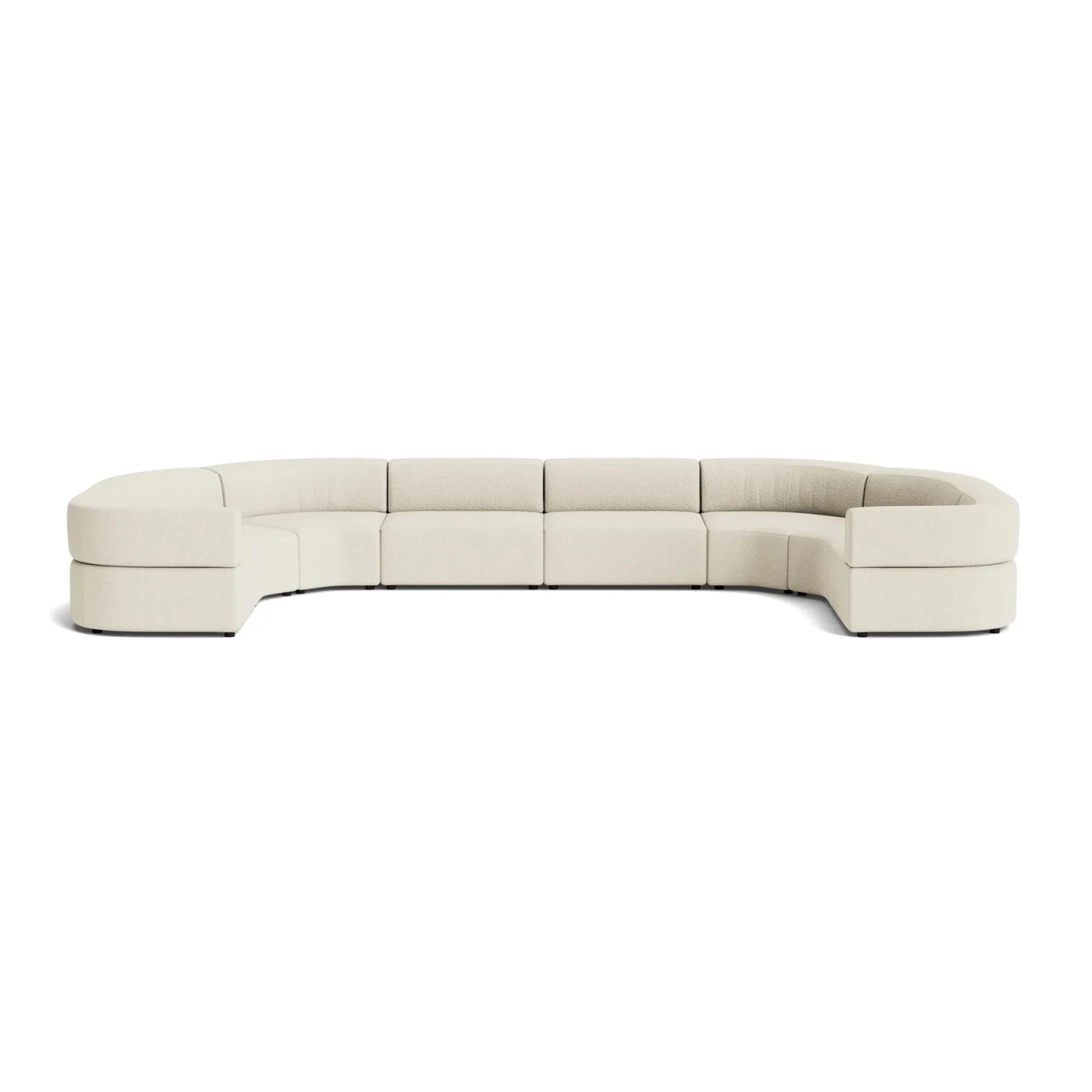 Stretch U Shape Modular Sofa - Copenhagen Grey - Image 2