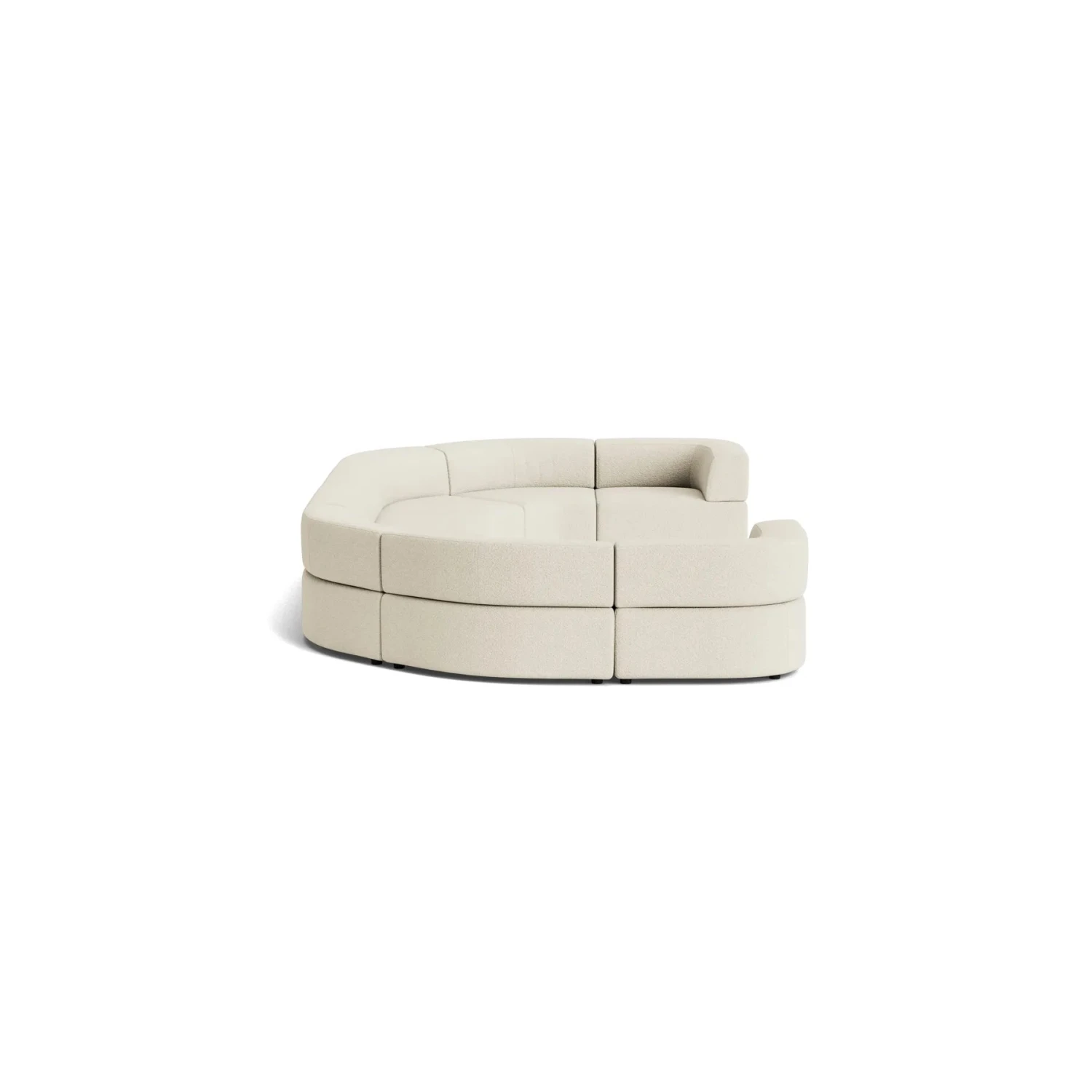 Stretch U Shape Modular Sofa - Copenhagen Grey - Image 3