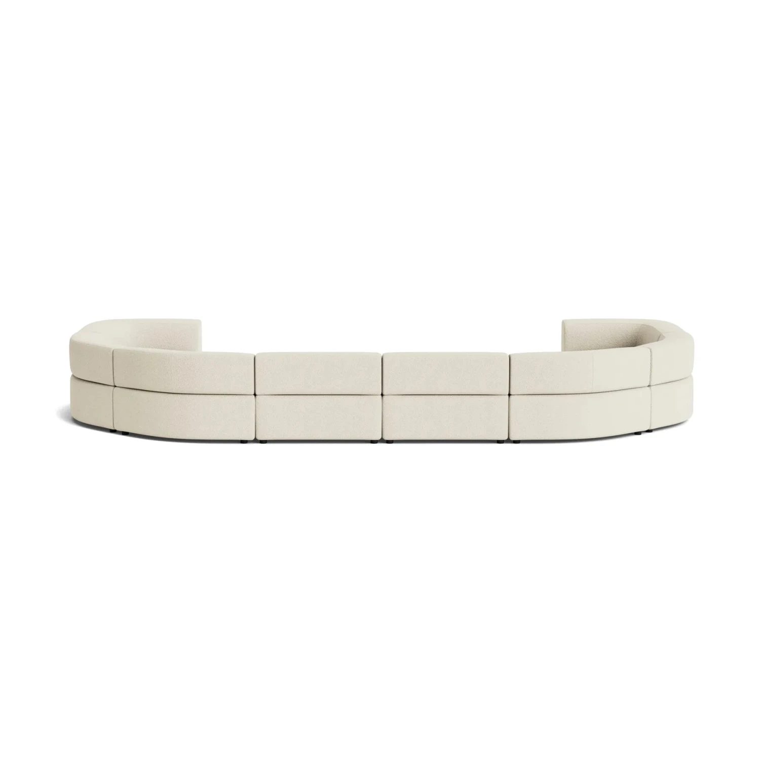 Stretch U Shape Modular Sofa - Copenhagen Grey - Image 4