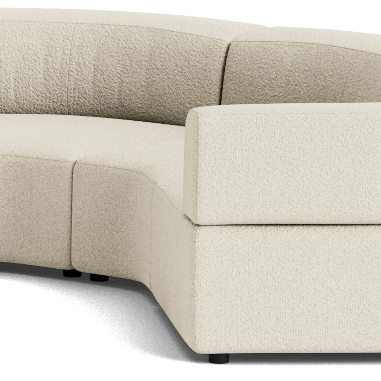 Stretch U Shape Modular Sofa - Copenhagen Grey - Image 5