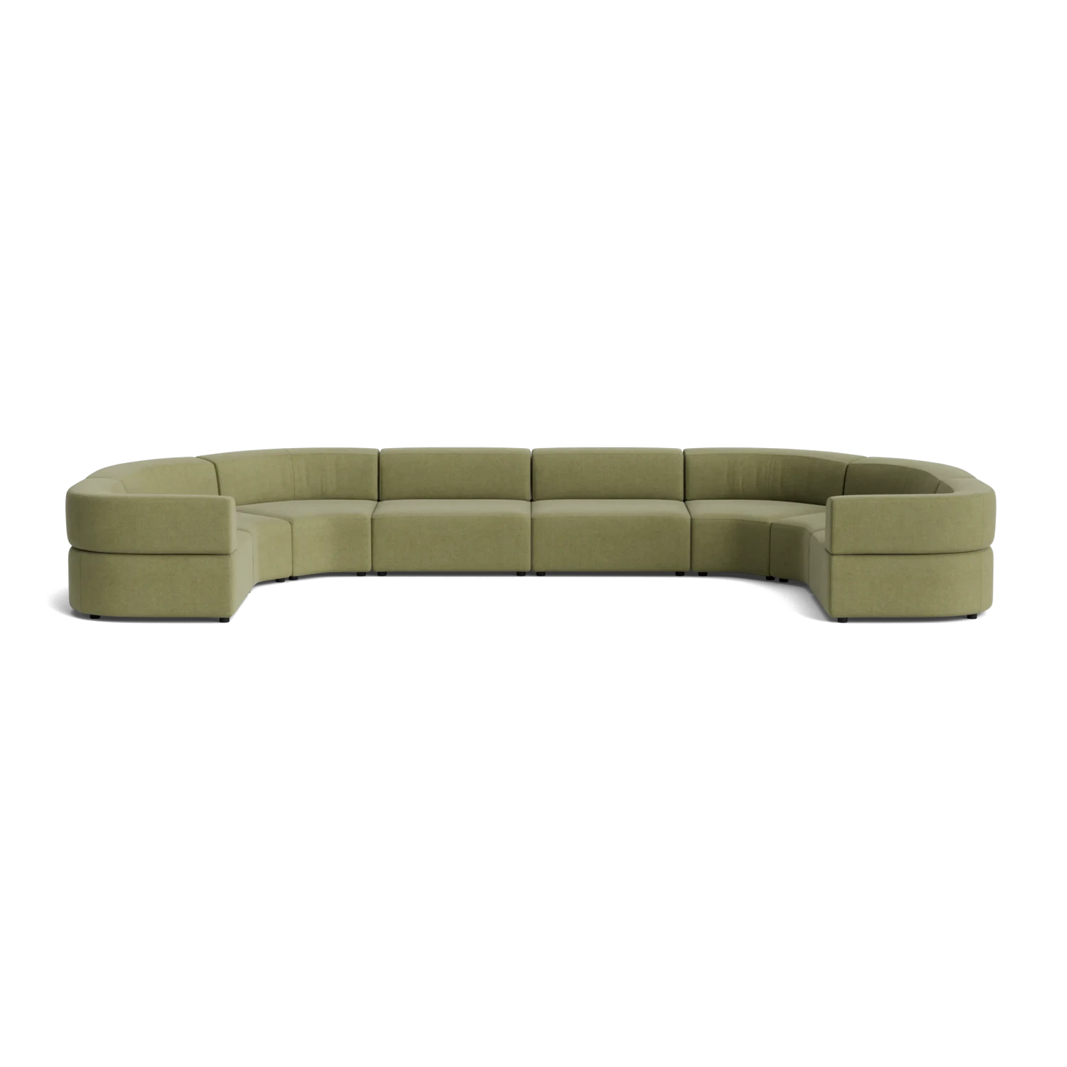 Stretch U Shape Modular Sofa - Fossil Eucalyptus - Image 2