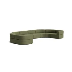 Stretch U Shape Modular Sofa - Corduroy Forest