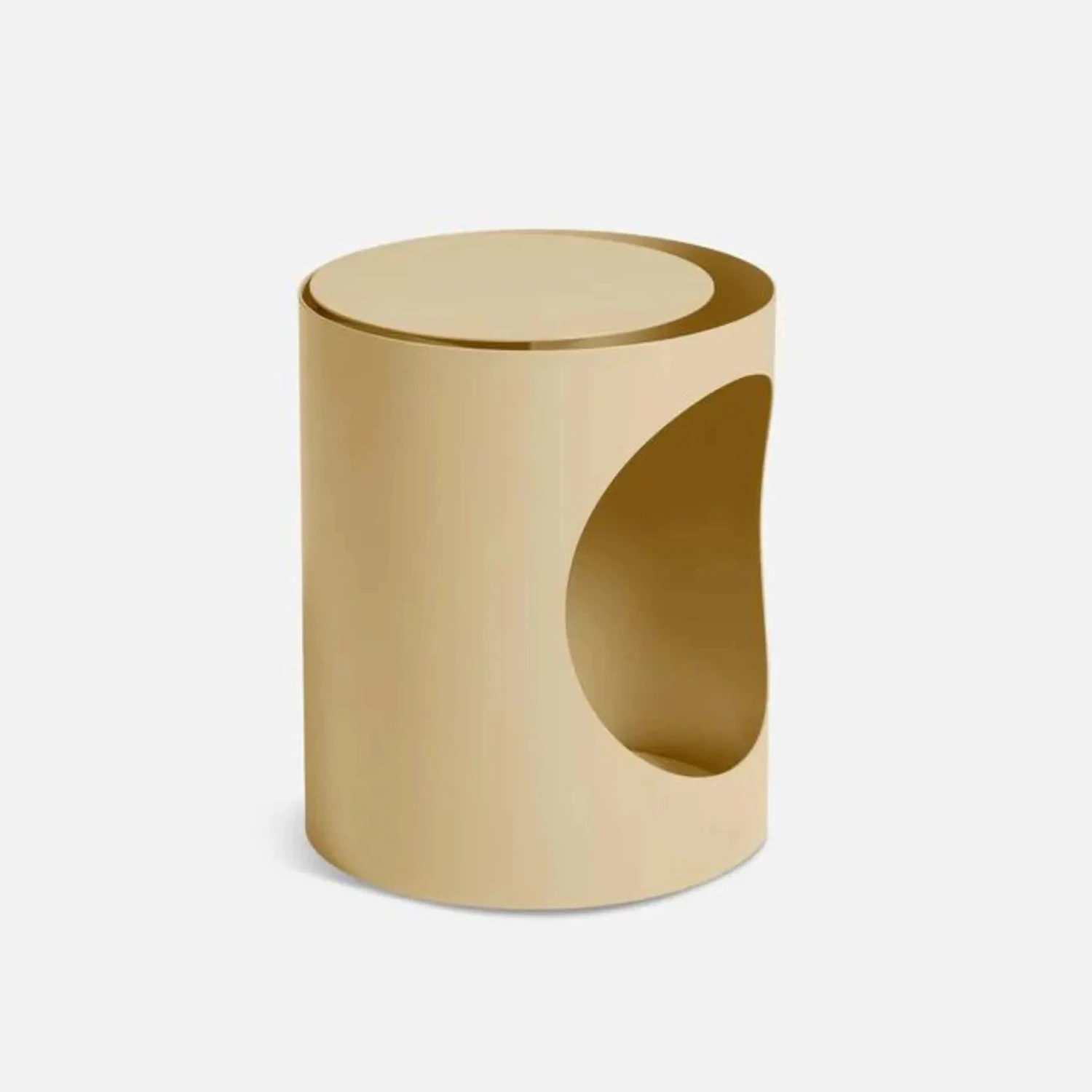 Woud Tabl Side Table - Ivory - Image 3