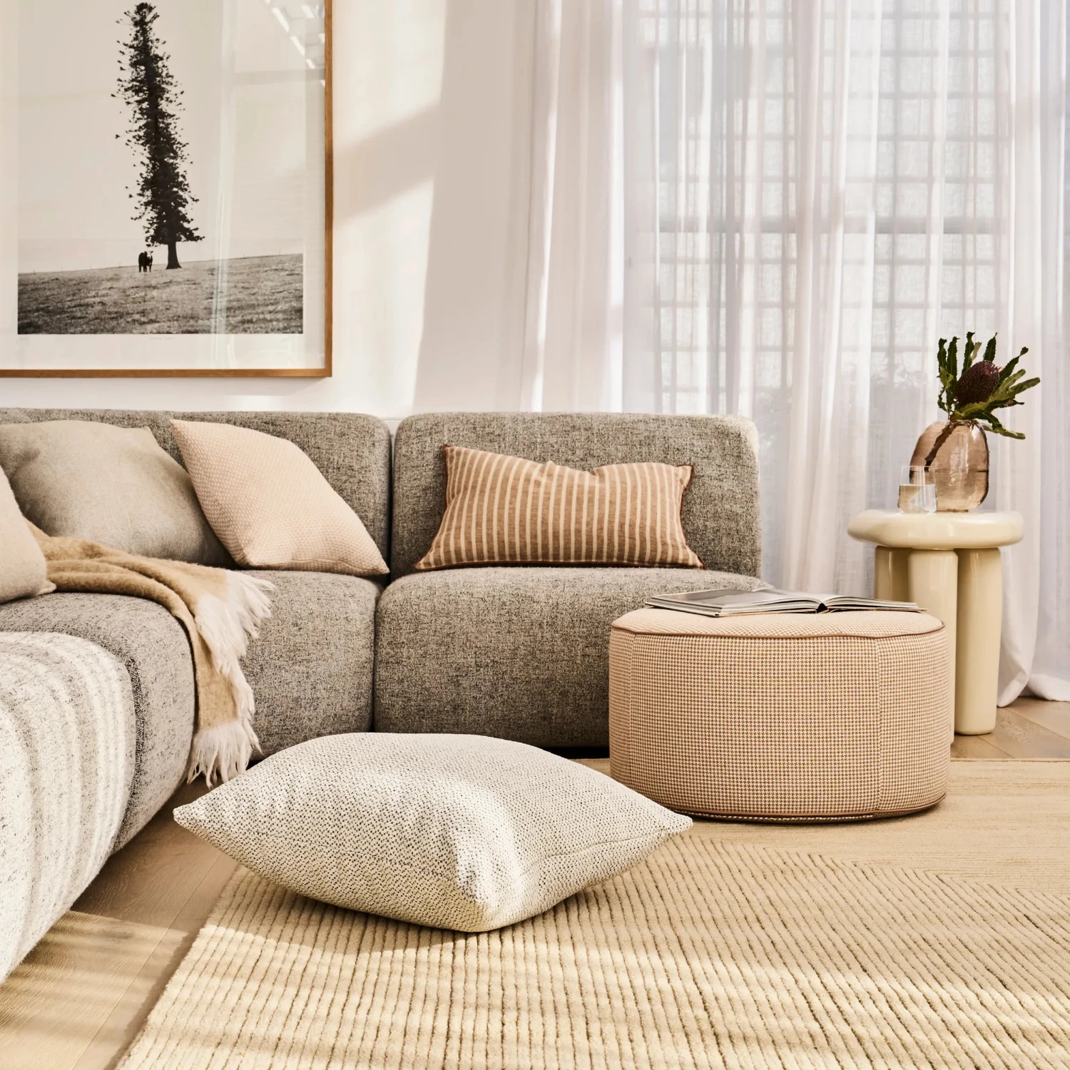 Stripe Rug - Ivory 200cm X 300cm - Image 2