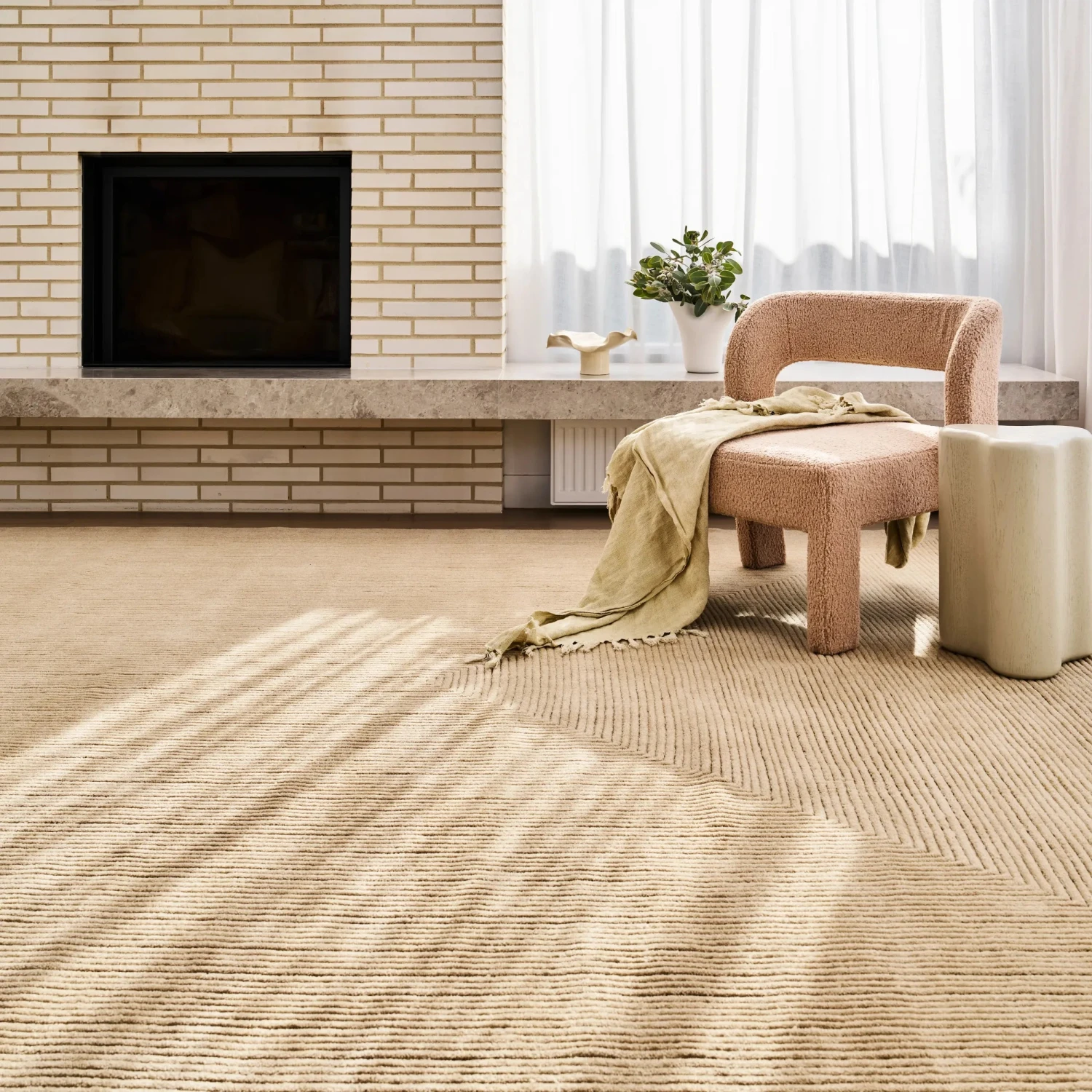 Stripe Rug - Ivory 200cm X 300cm - Image 8