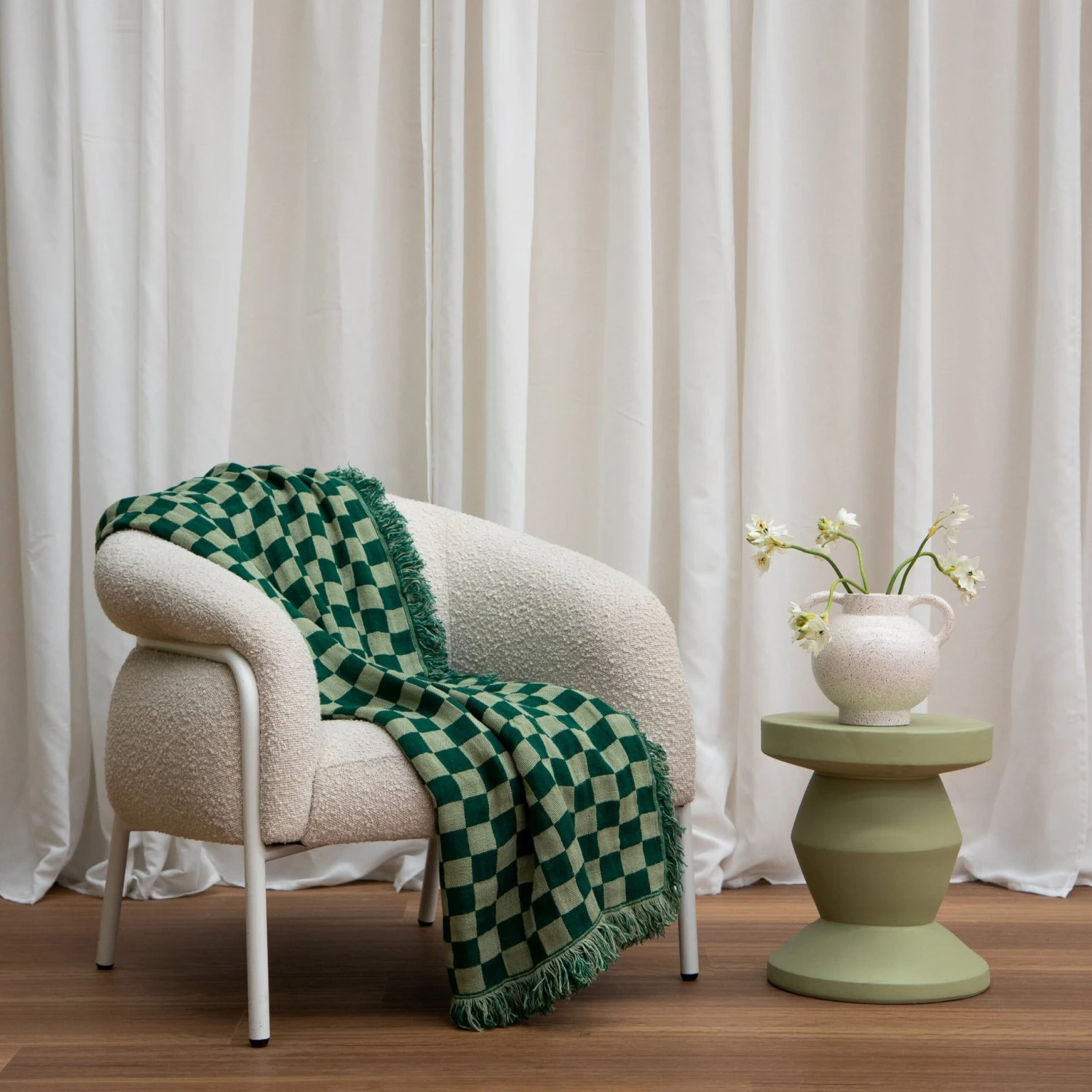 Belly Armchair - Maya Cream Boucle - Image 2