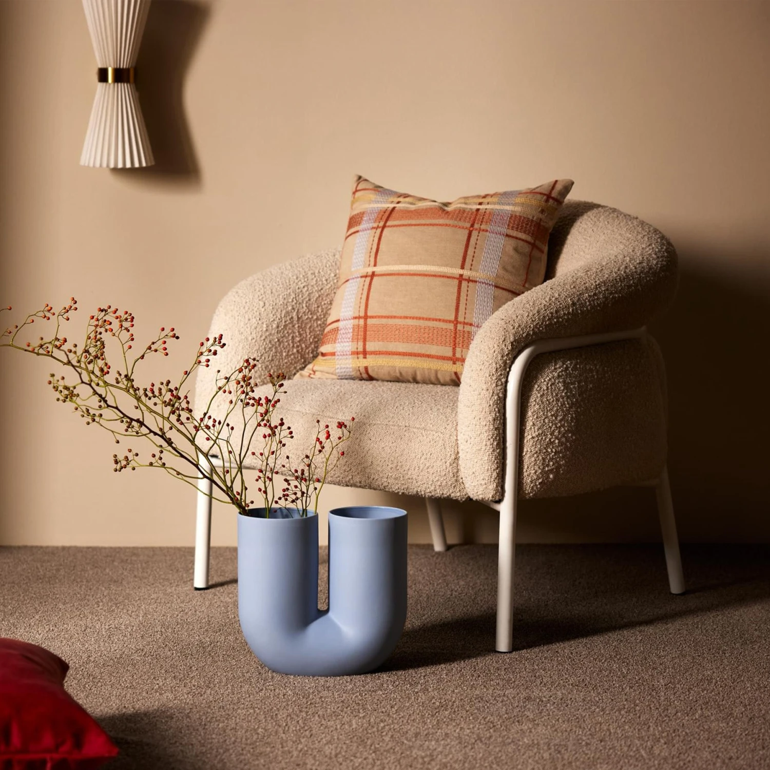 Belly Armchair - Maya Cream Boucle - Image 11