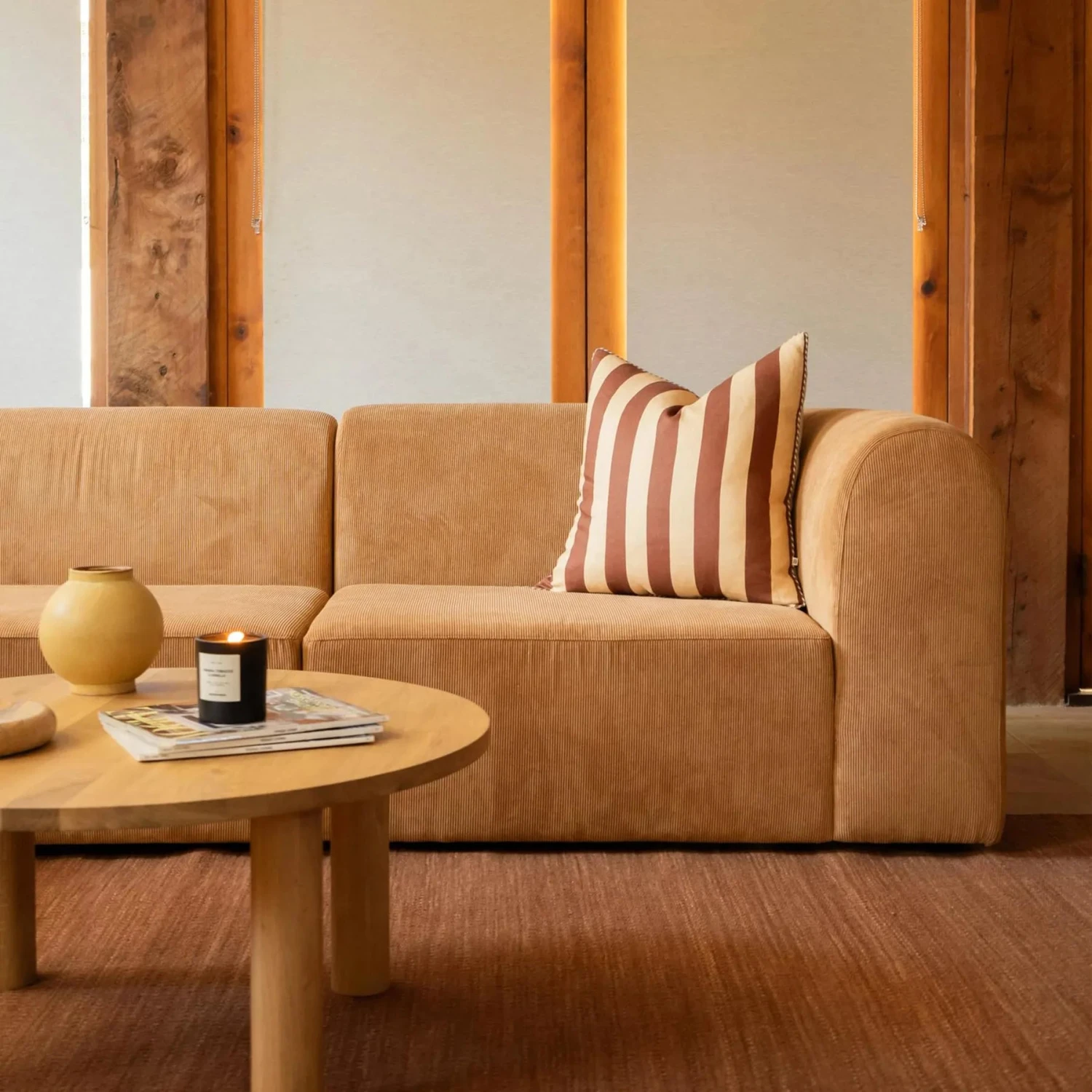 Berg 4 Seater Sofa - Corduroy Fawn - Image 2