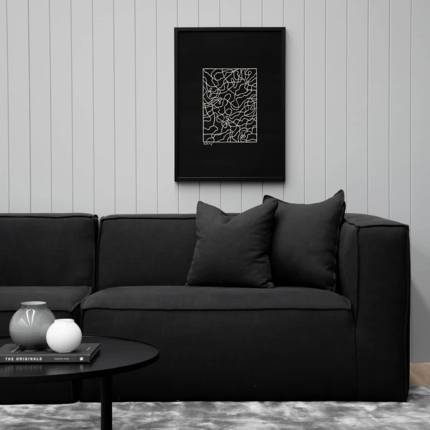 Block 2 Seater Sofa - Siena Charcoal - Image 2