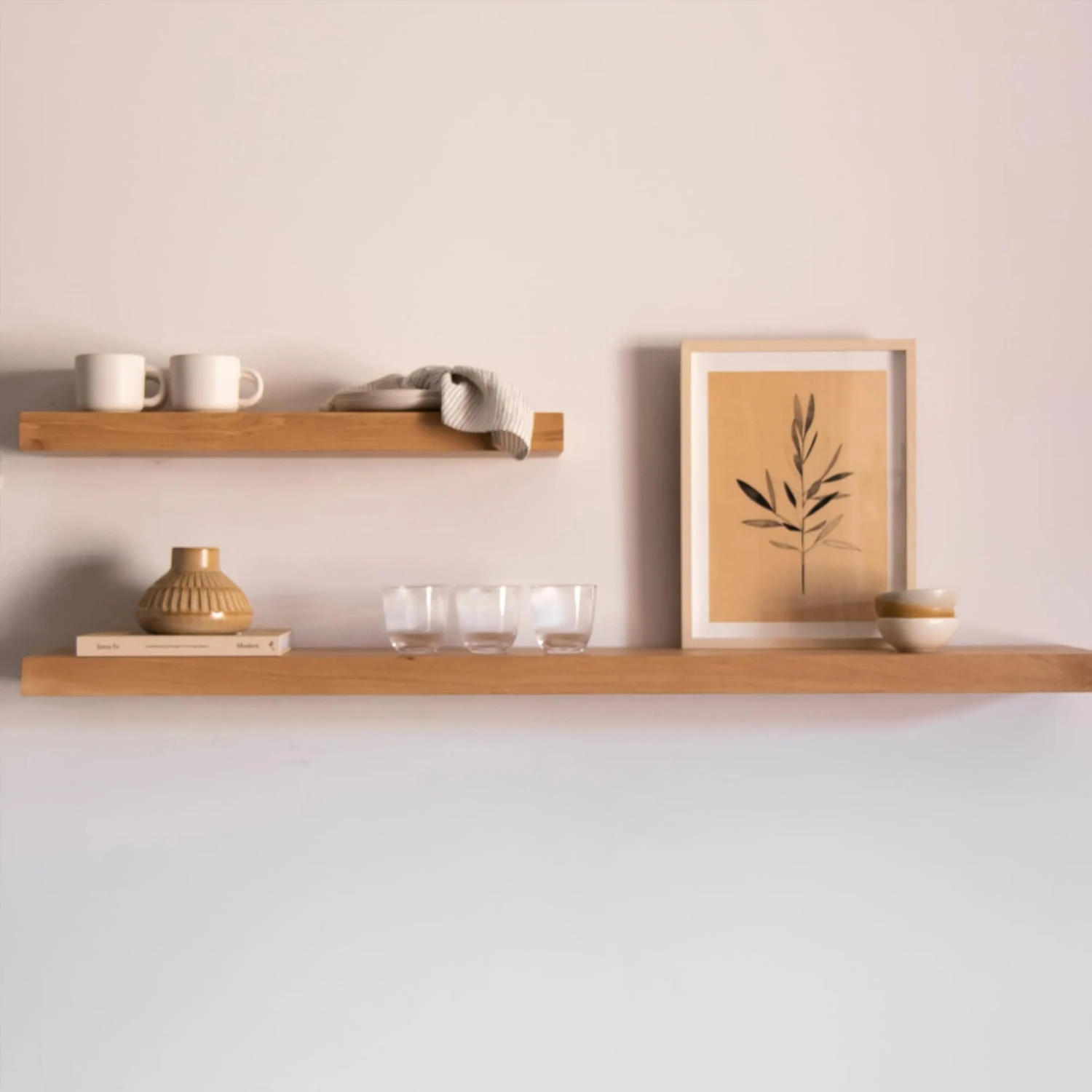 Hold Wall Shelf 210cm - Oak - Image 9